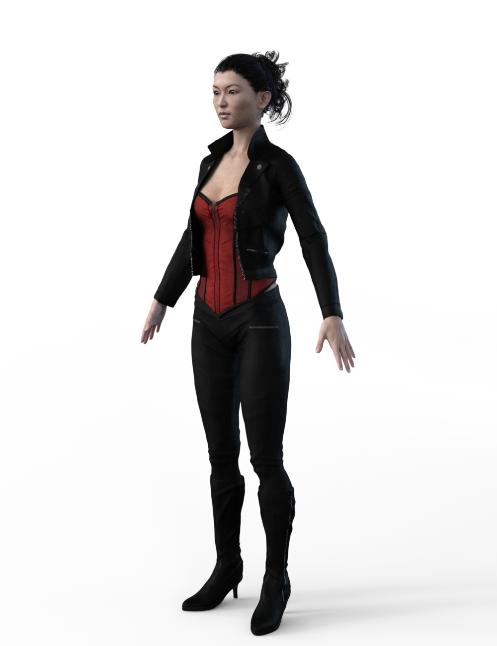 FBX- Mei Lin Vigilante Outfit by: Paleo, 3D Models by Daz 3D