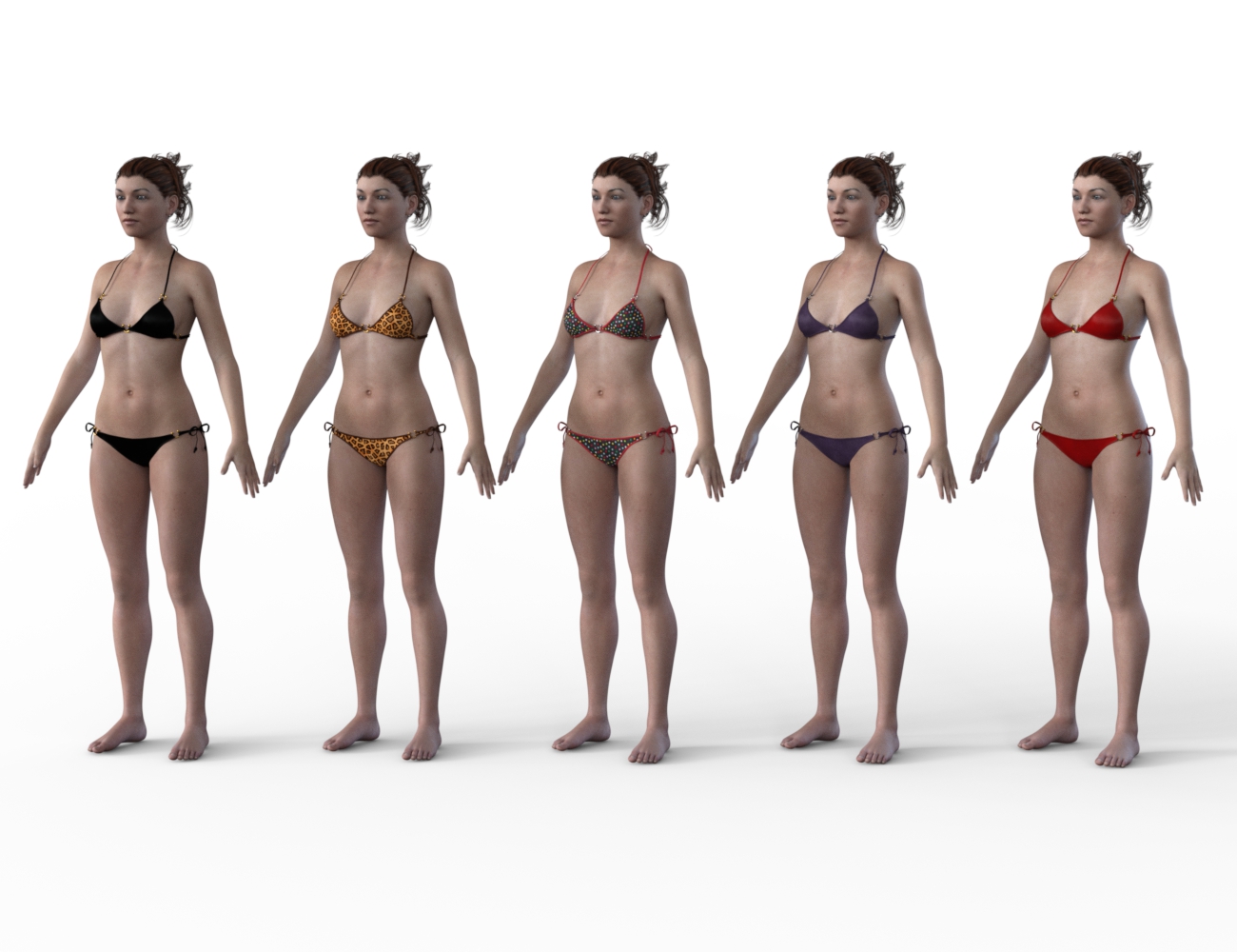 FBX- Base Female Swimsuit by: Paleo, 3D Models by Daz 3D