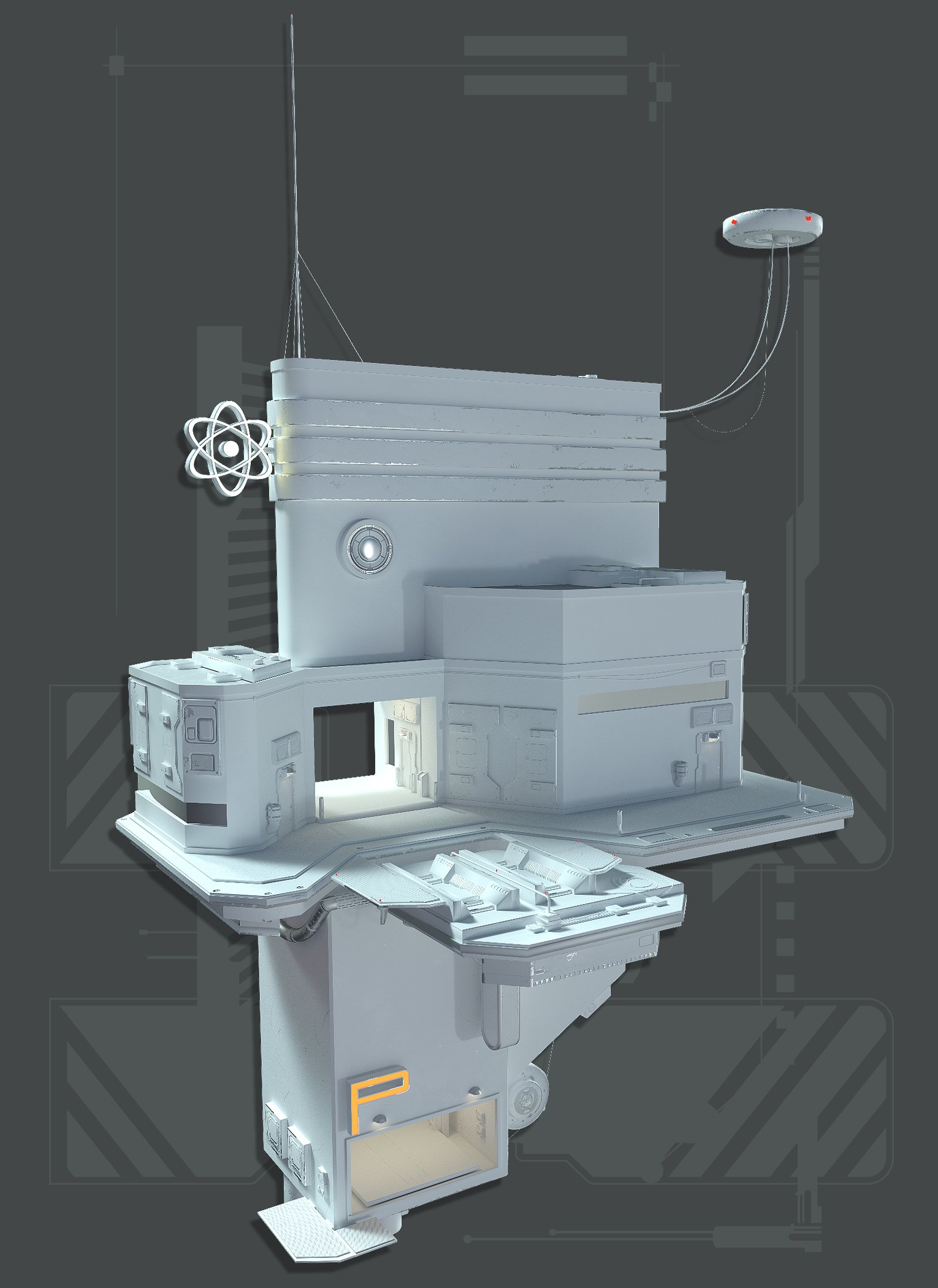 Anti-Gravity Office Space by: The AntFarm, 3D Models by Daz 3D