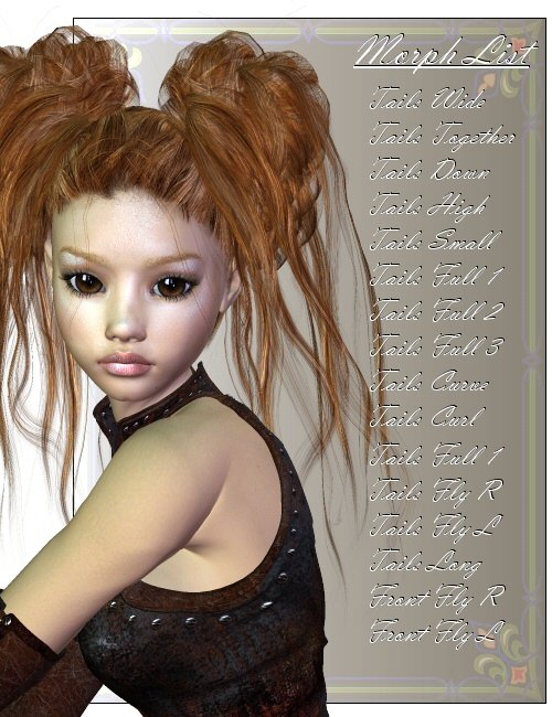 Petite Fleur Hair by: SWAMgoldtassel, 3D Models by Daz 3D