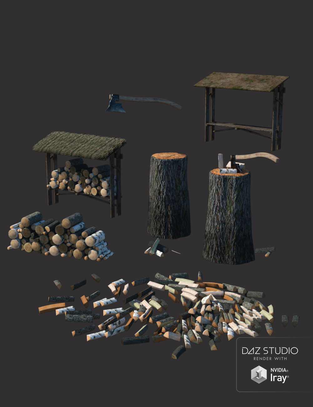 Trail Shelter by: Code 66, 3D Models by Daz 3D