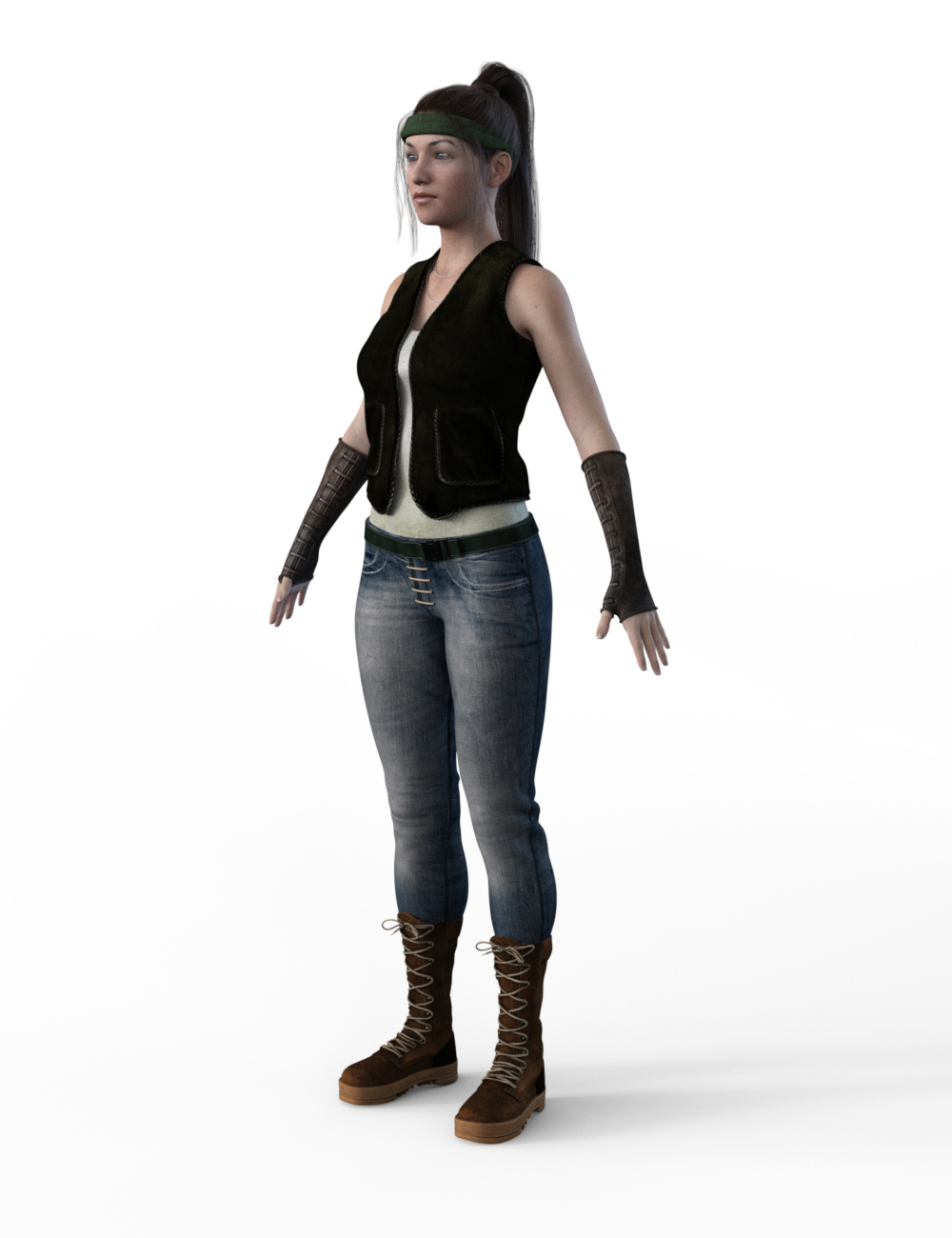 FBX- Base Female Wall Ranger by: Paleo, 3D Models by Daz 3D
