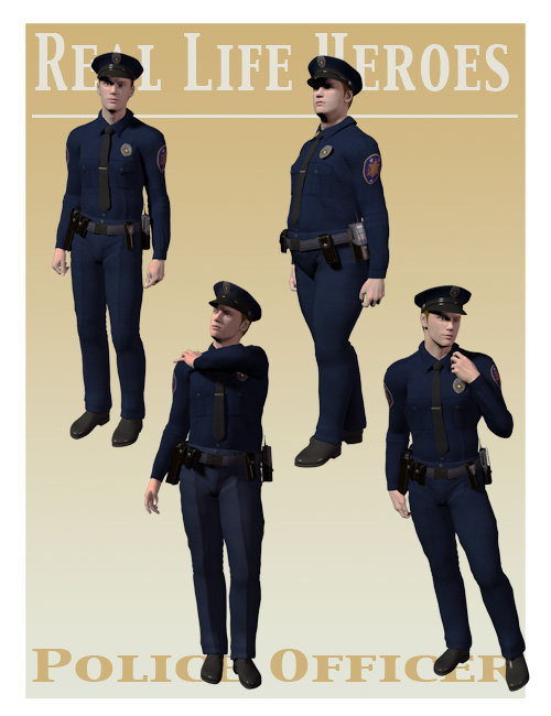 Real World Heroes - Police Officer by: WillDupreMAB, 3D Models by Daz 3D
