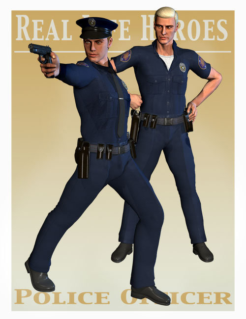 Real World Heroes - Police Officer by: WillDupreMAB, 3D Models by Daz 3D