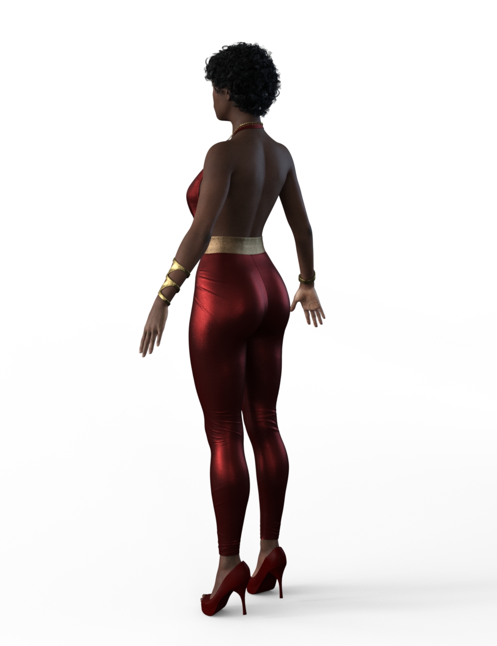 FBX- Lynsey Hot Jumpsuit by: Paleo, 3D Models by Daz 3D