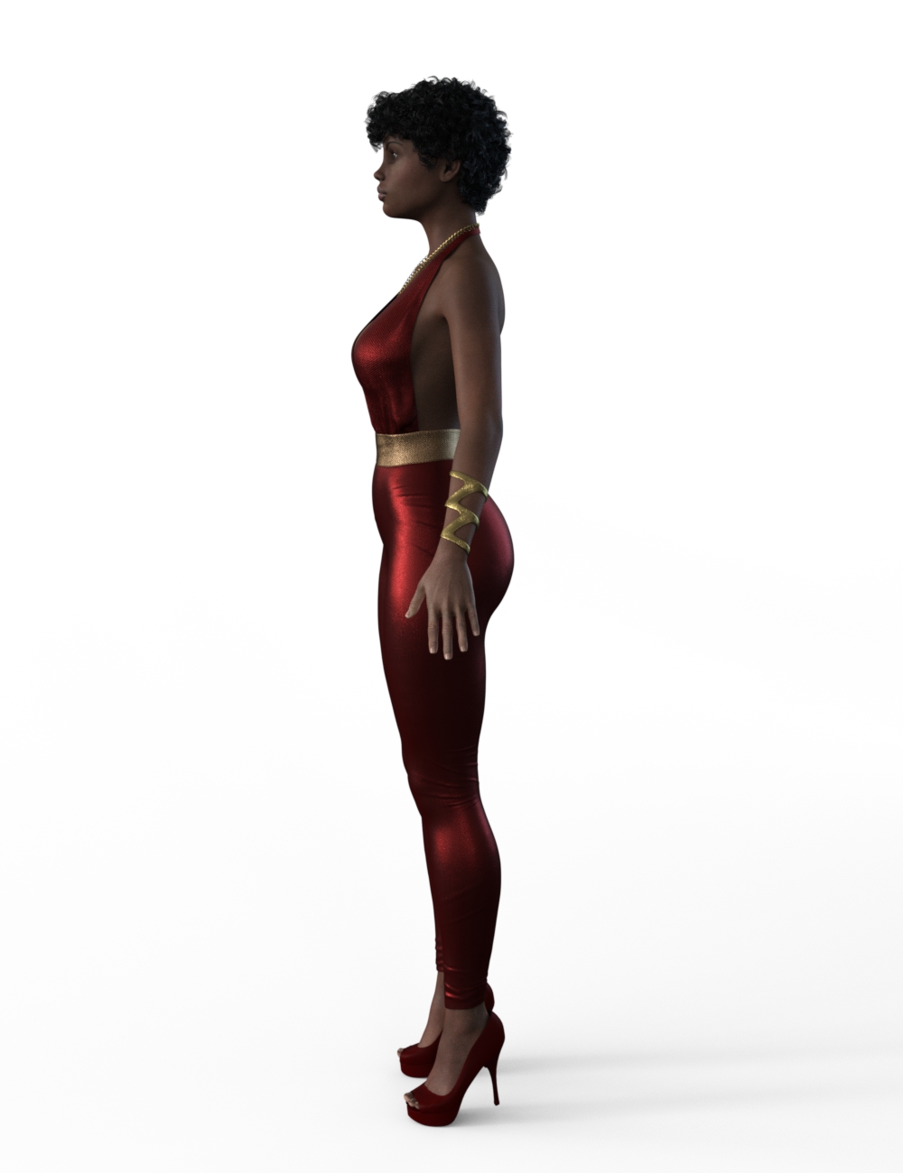 FBX- Lynsey Hot Jumpsuit by: Paleo, 3D Models by Daz 3D