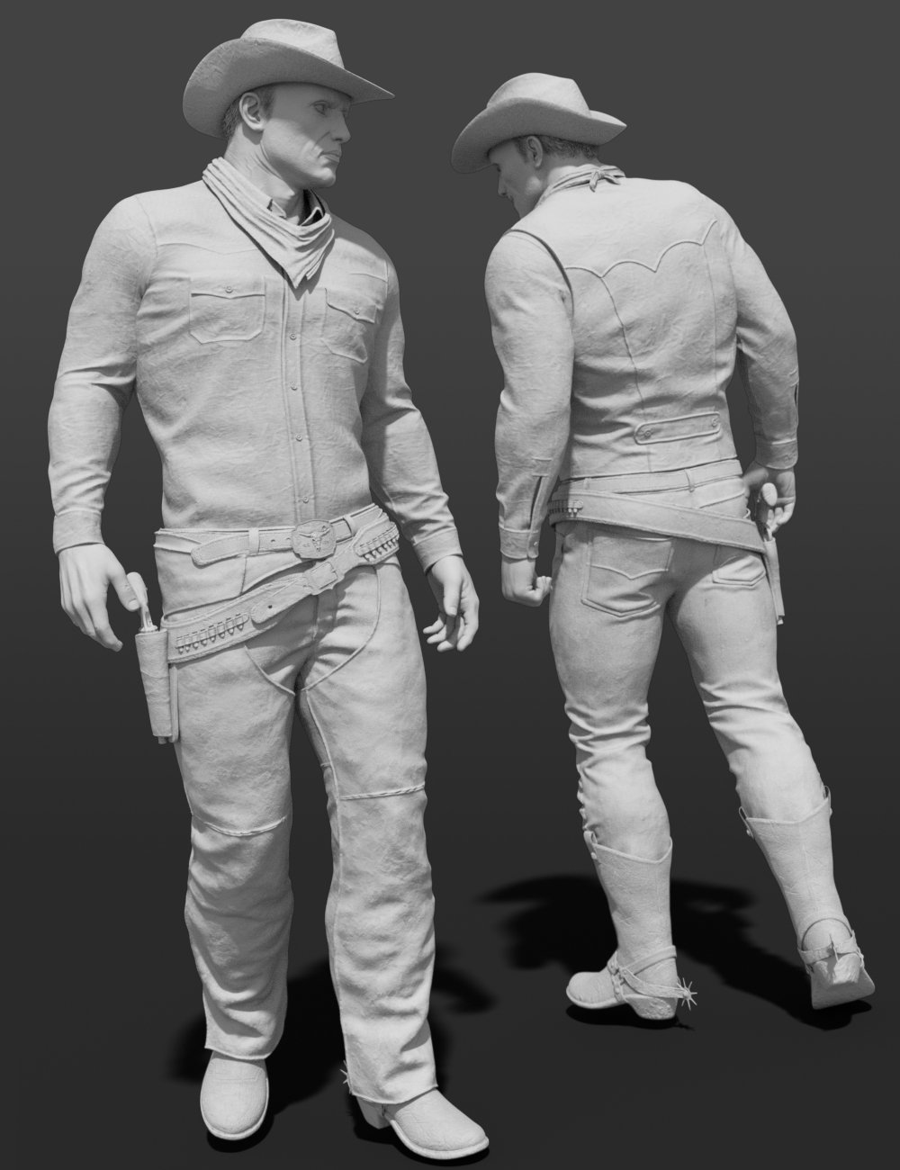 Desperado HD Clothes for Genesis 3 Male(s) by: Luthbel, 3D Models by Daz 3D