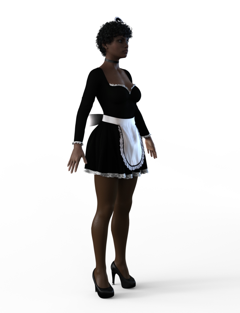 FBX- Lynsey French Maid Uniform by: Paleo, 3D Models by Daz 3D