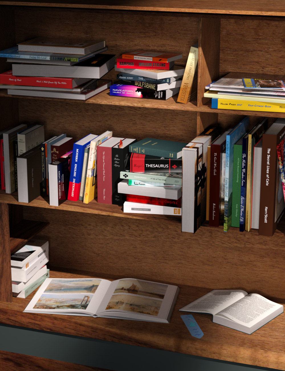 Everyday Books by: maclean, 3D Models by Daz 3D