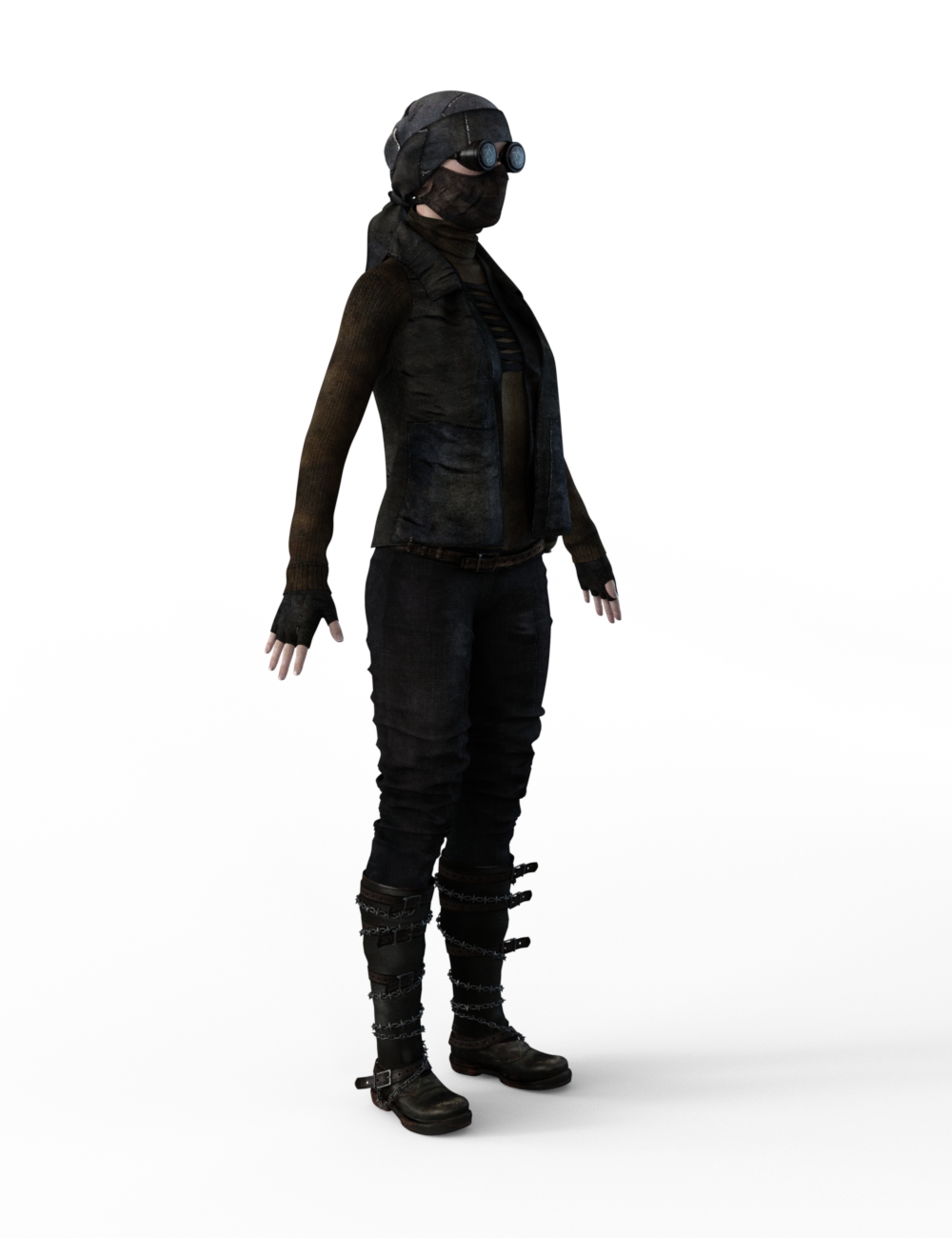 FBX- Base Female Rough Rider by: Paleo, 3D Models by Daz 3D