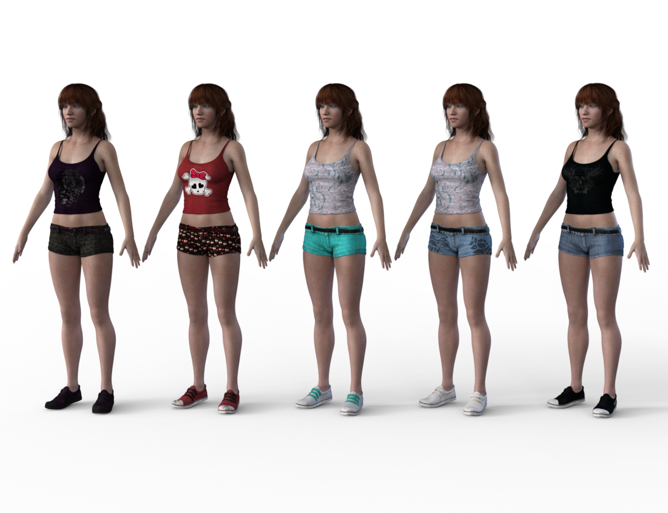 FBX- Base Female Casual Sunday Outfit FBX- Base Female Casual Sunday Outfit by: Paleo, 3D Models by Daz 3D