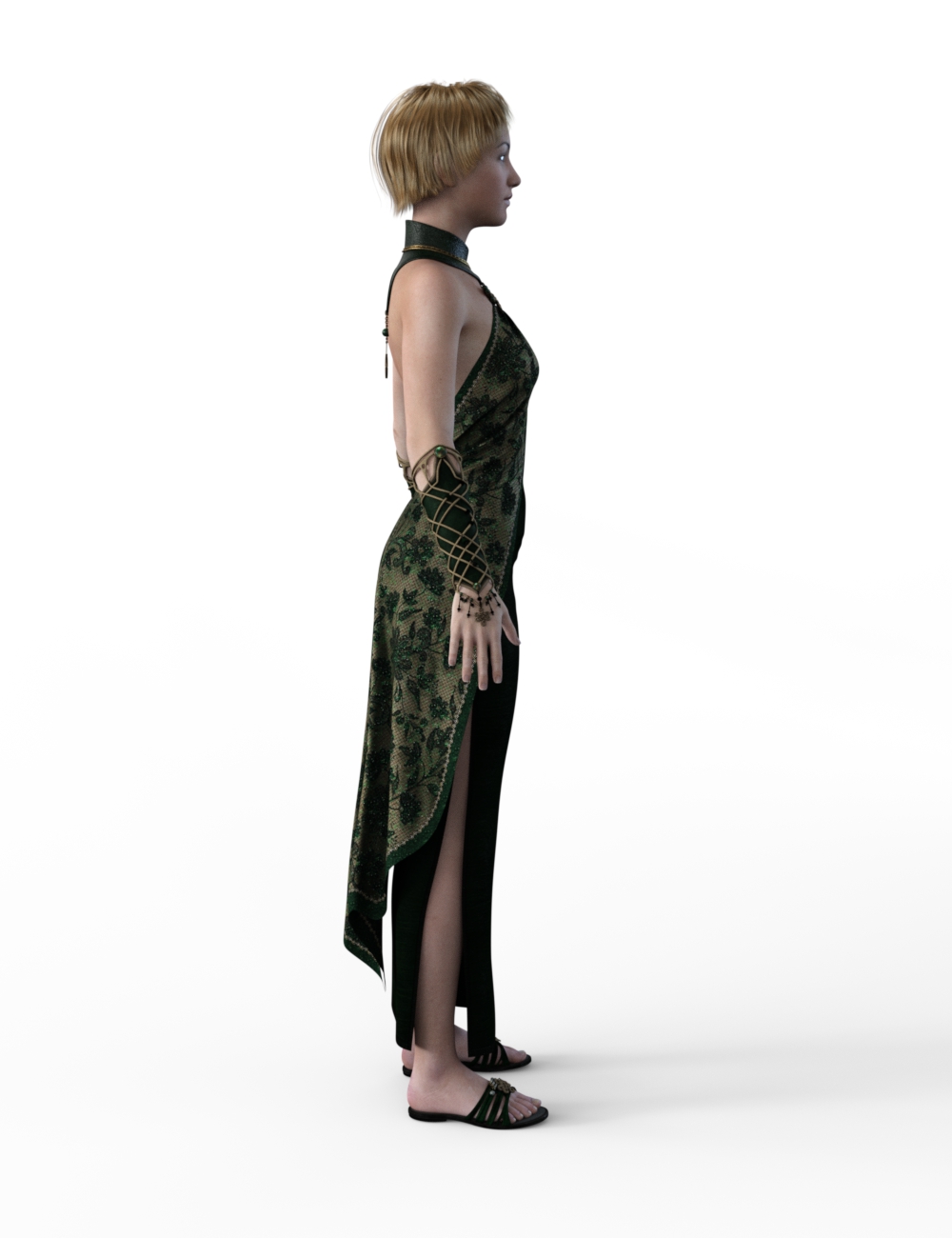 FBX- Lynsey Asian Evening Wear by: Paleo, 3D Models by Daz 3D