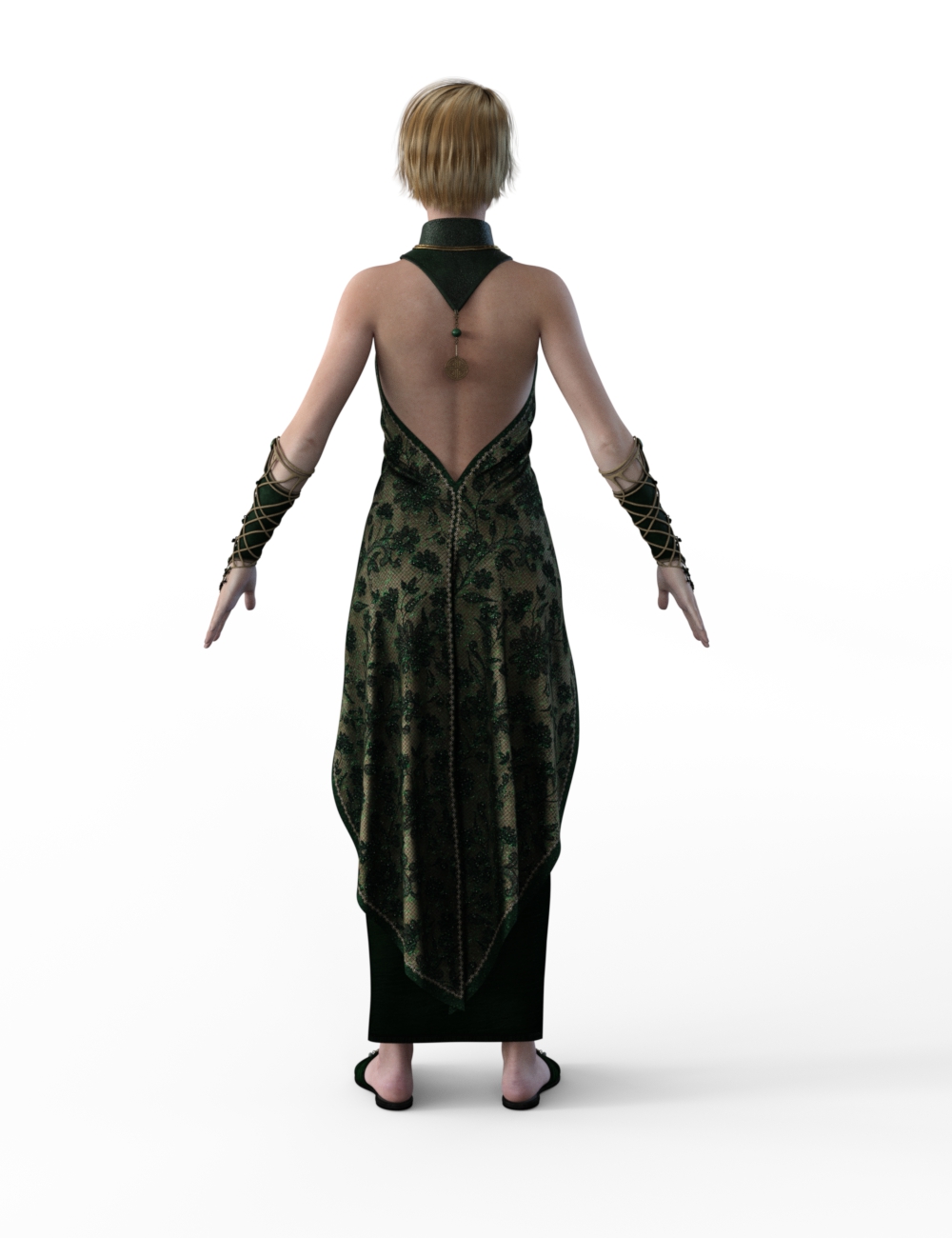 FBX- Lynsey Asian Evening Wear by: Paleo, 3D Models by Daz 3D