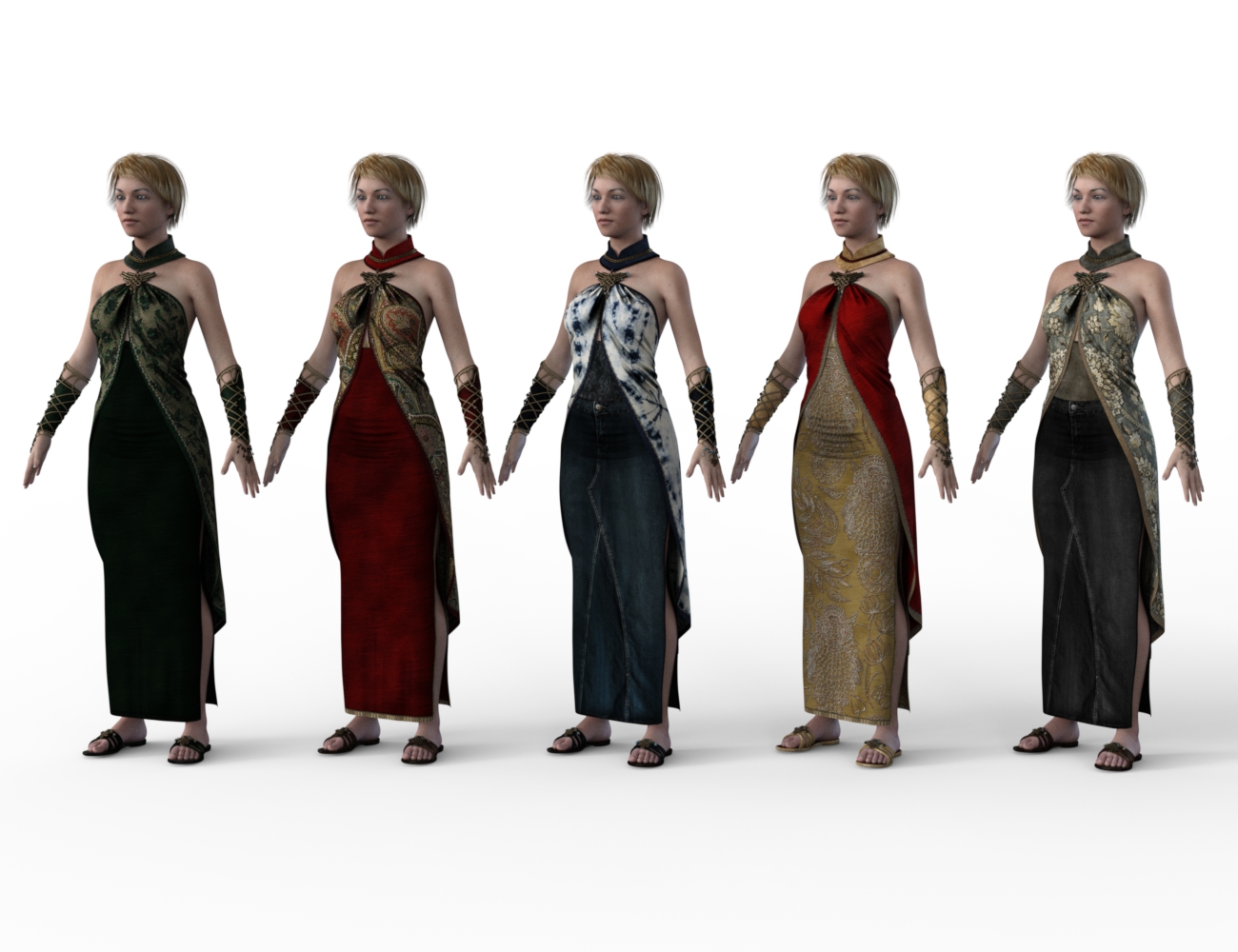 FBX- Lynsey Asian Evening Wear FBX- Lynsey Asian Evening Wear by: Paleo, 3D Models by Daz 3D