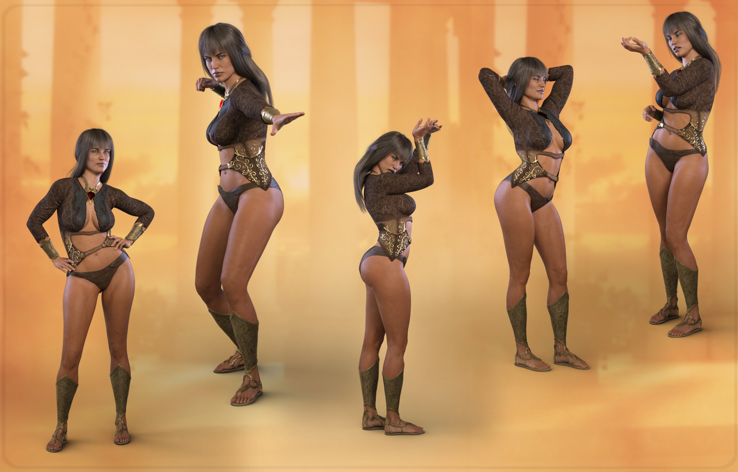 Z Valiant Spirit - Poses for Genesis 8 Female and Olympia 8 by: Zeddicuss, 3D Models by Daz 3D