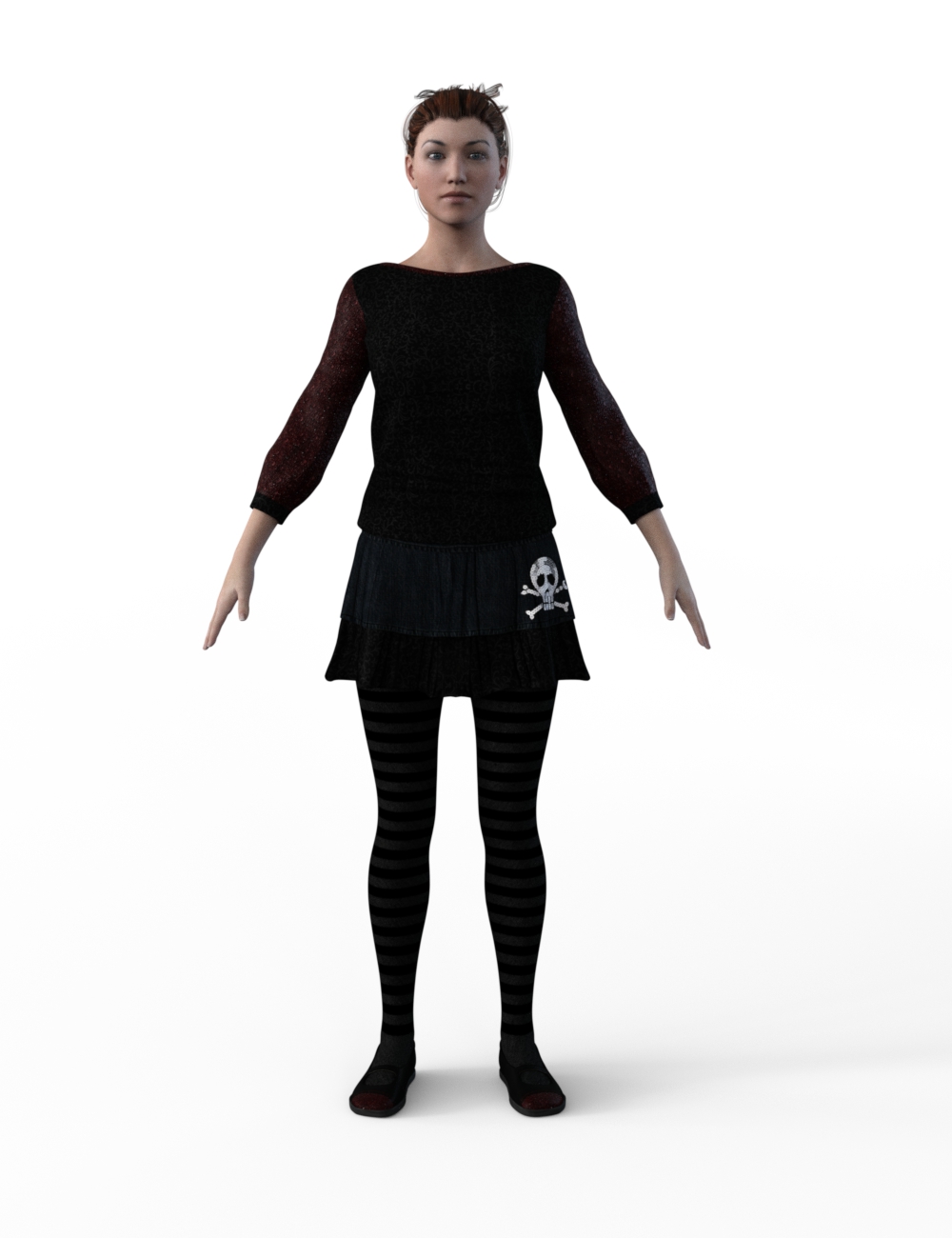 FBX- Base Female Childs Play Outfit by: Paleo, 3D Models by Daz 3D
