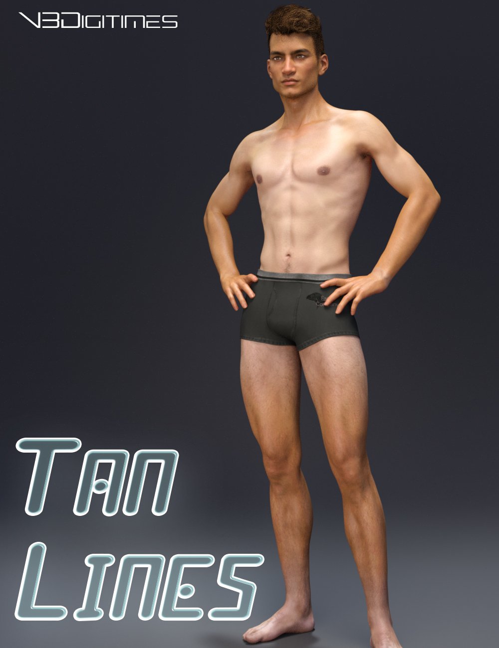 Tan Lines for Genesis 3 Male and Michael 7 by: V3Digitimes, 3D Models by Daz 3D