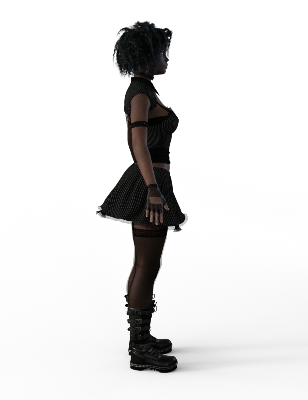 FBX- Lynsey Goth Girl Outfit by: Paleo, 3D Models by Daz 3D