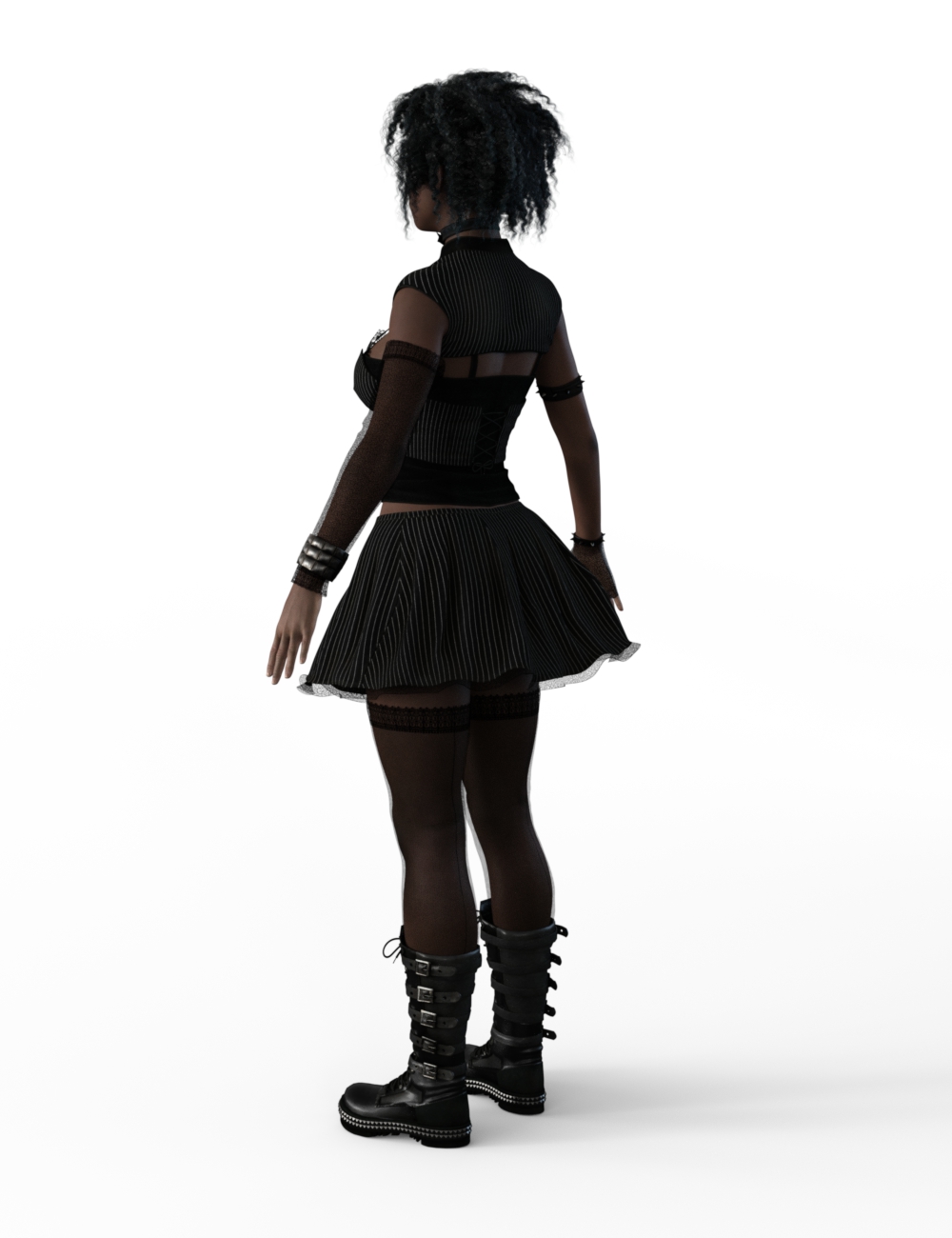 FBX- Lynsey Goth Girl Outfit by: Paleo, 3D Models by Daz 3D