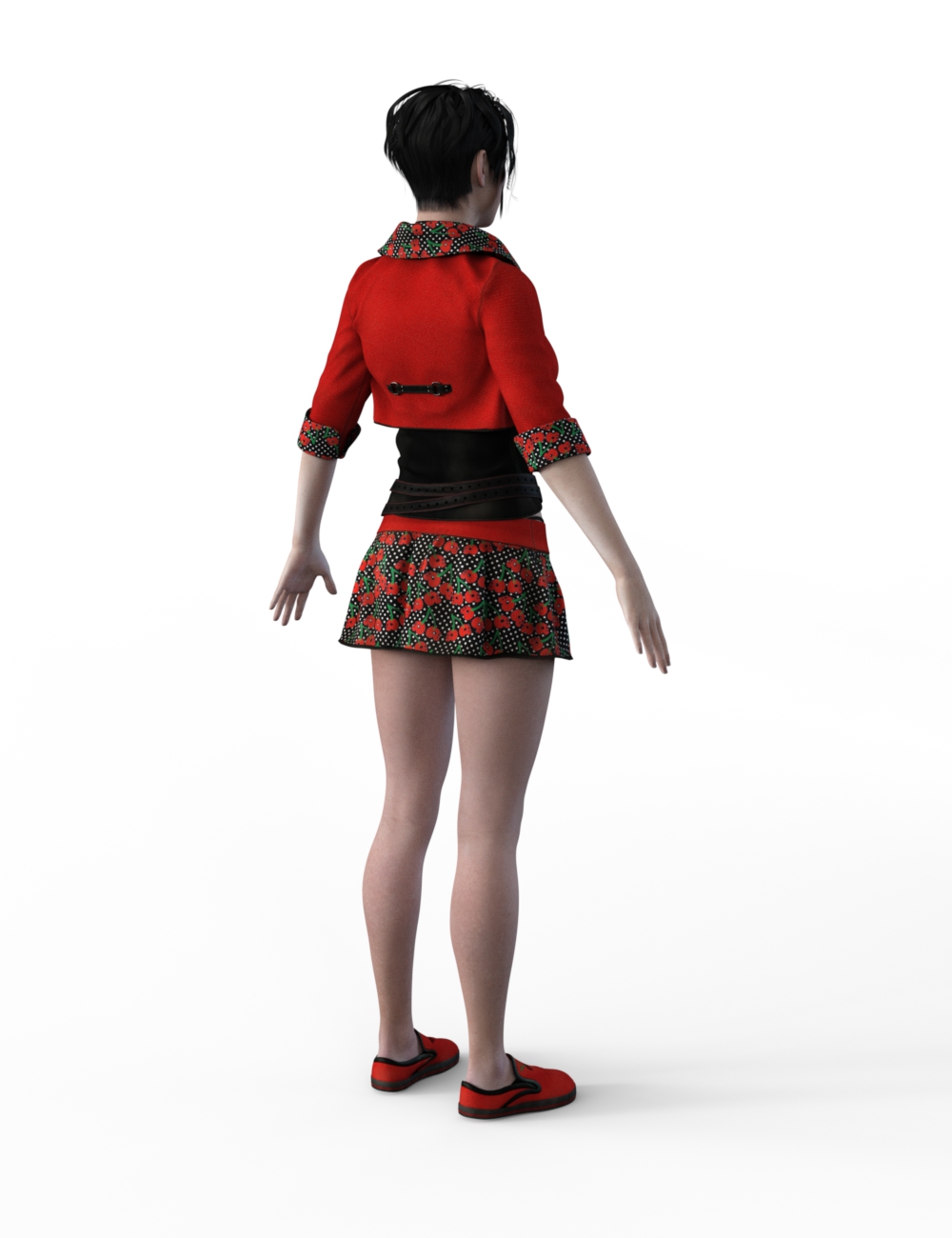 FBX- Base Female Cute Punk Outfit by: Paleo, 3D Models by Daz 3D
