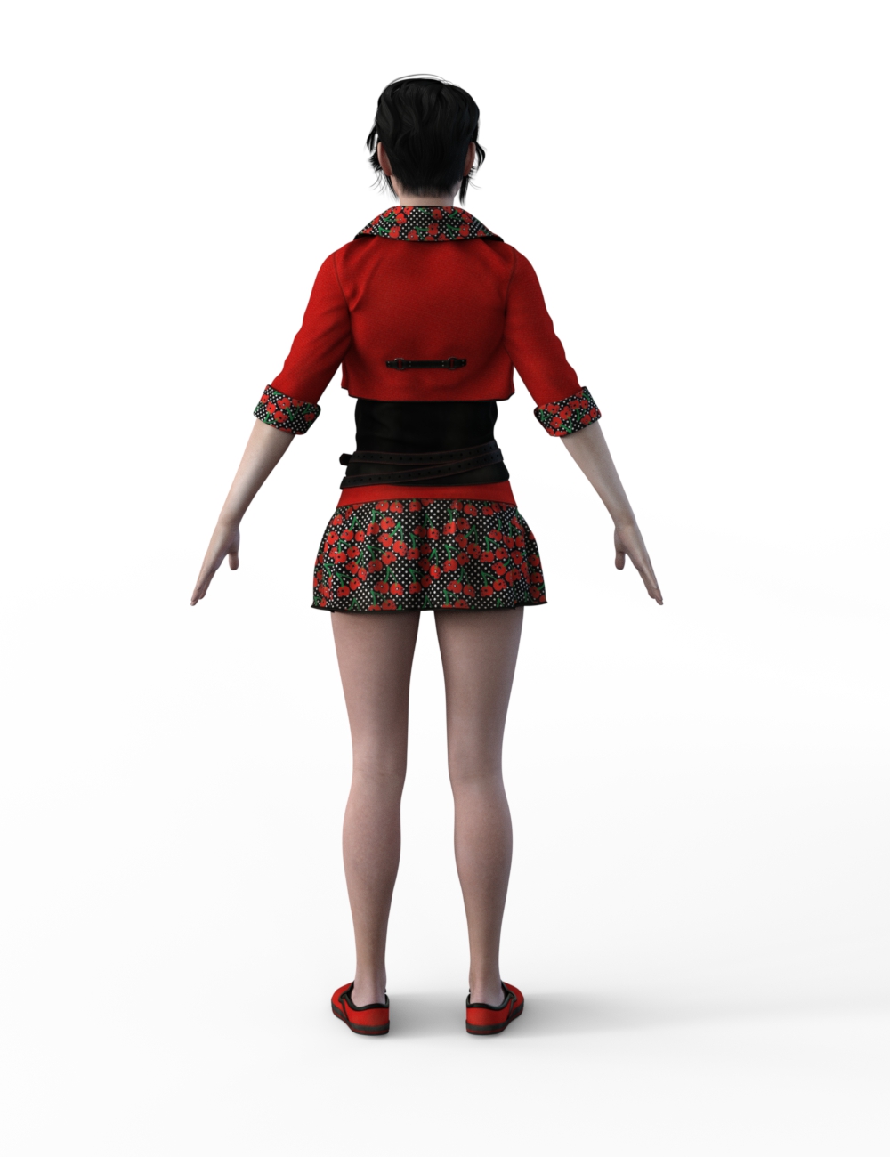 FBX- Base Female Cute Punk Outfit FBX- Base Female Cute Punk Outfit by: Paleo, 3D Models by Daz 3D