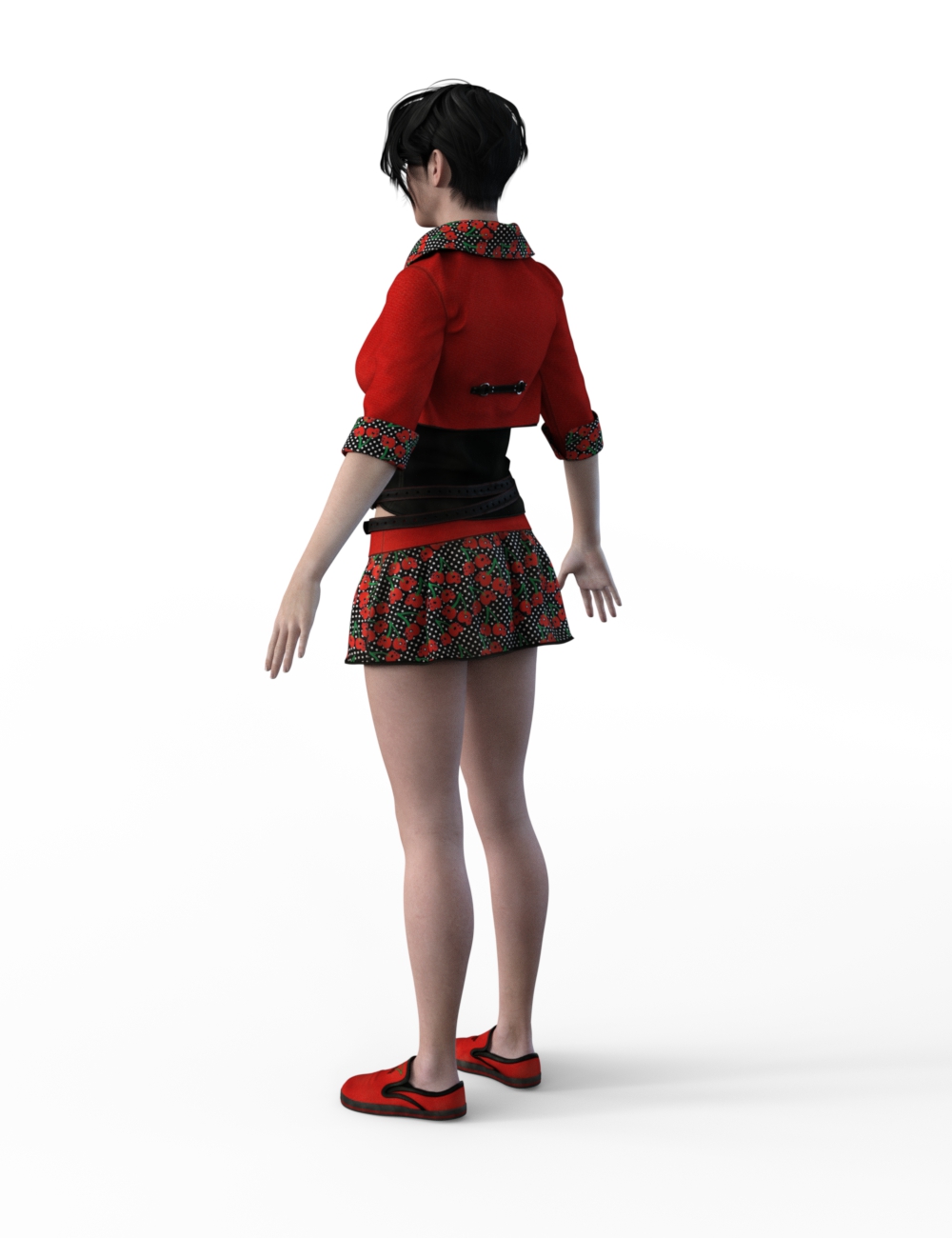 FBX- Base Female Cute Punk Outfit FBX- Base Female Cute Punk Outfit by: Paleo, 3D Models by Daz 3D