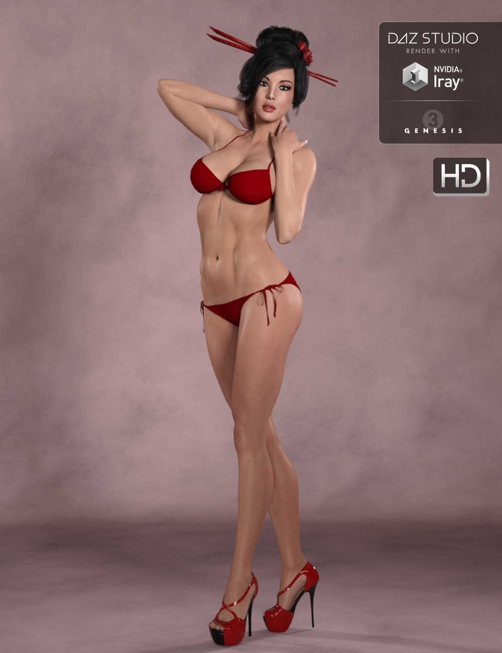 DT- Natalie HD for Genesis 3 Female(s) by: Digital Touch, 3D Models by Daz 3D