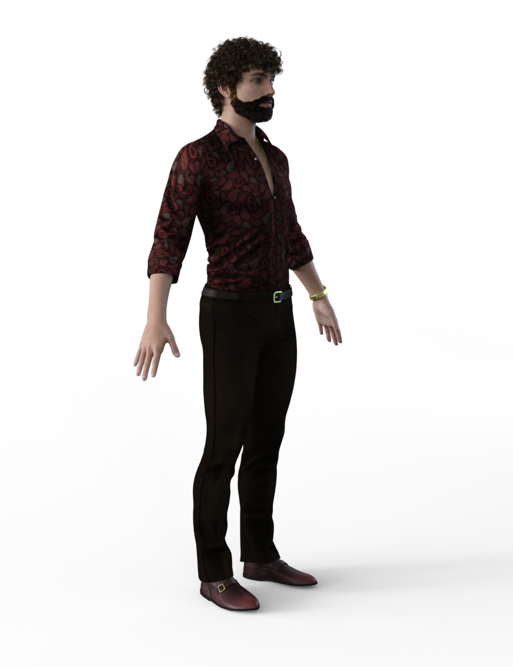 FBX- Base Male Seventies Style FBX- Base Male Seventies Style by: Paleo, 3D Models by Daz 3D