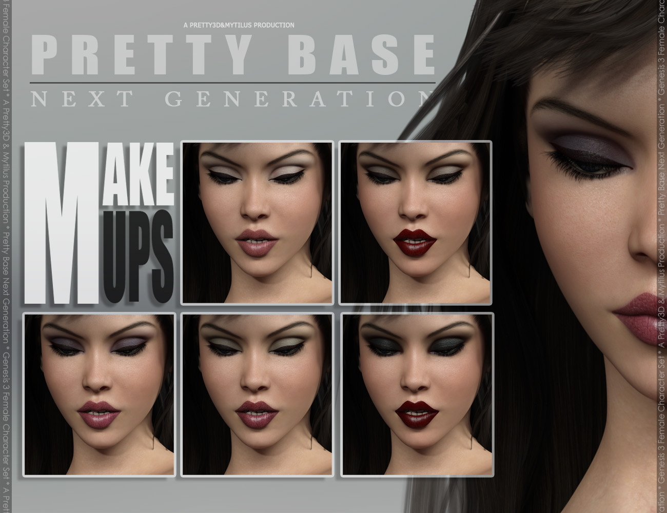 Pretty Base Next Generation for Genesis 3 Female by: Pretty3DMytilus, 3D Models by Daz 3D