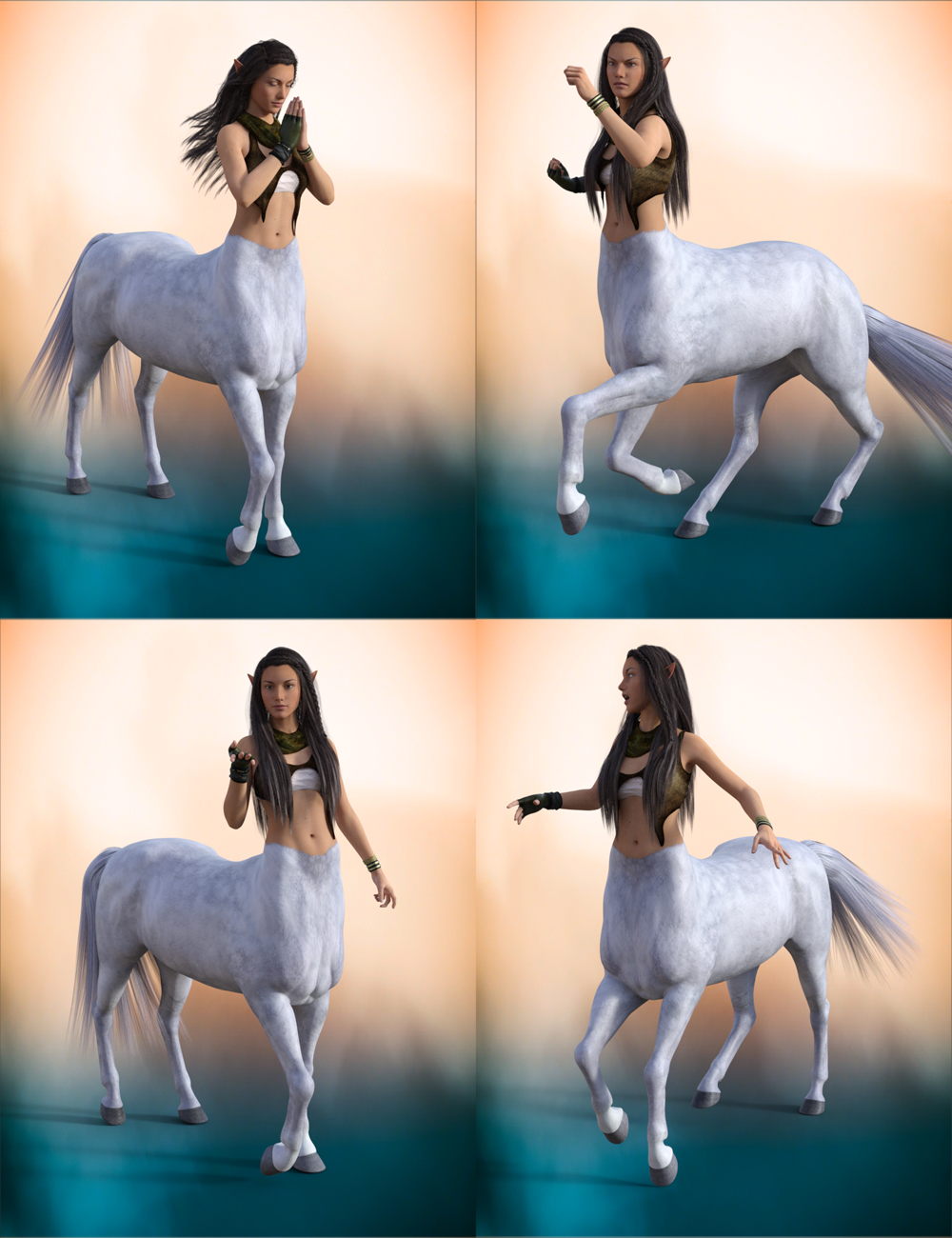 Artemide Poses for Centaur 7 Female by: Muscleman, 3D Models by Daz 3D