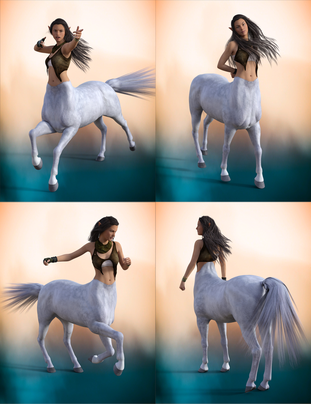 Artemide Poses for Centaur 7 Female by: Muscleman, 3D Models by Daz 3D
