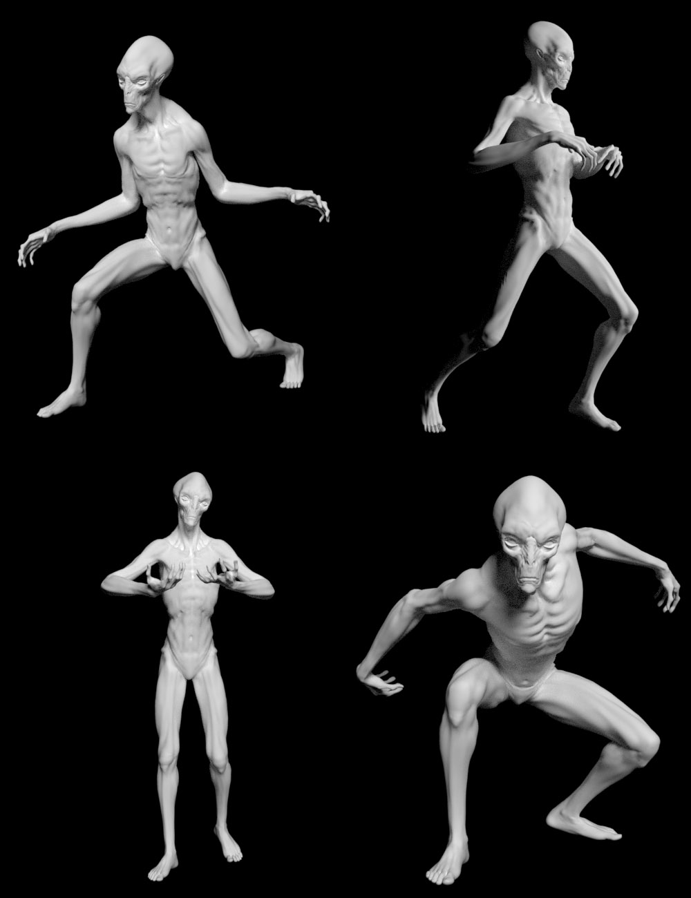 Gravity's Poses for The Exile Alien HD for Genesis 3 Male by: Gravity Studios, 3D Models by Daz 3D