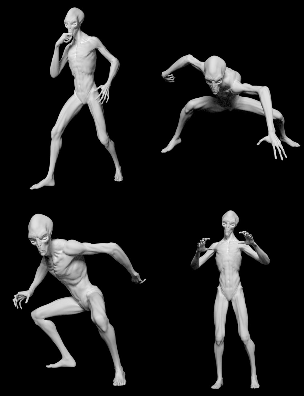 Gravity's Poses for The Exile Alien HD for Genesis 3 Male by: Gravity Studios, 3D Models by Daz 3D