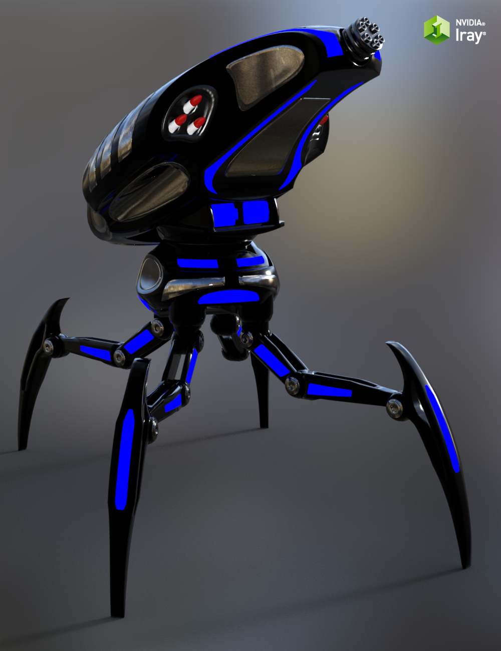 T1CK Assault Crawler by: JSchaper, 3D Models by Daz 3D