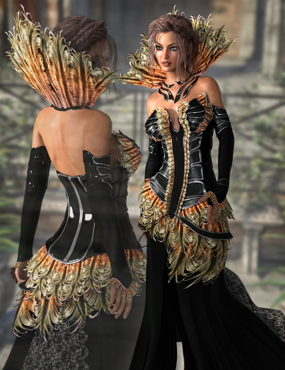 The Corvus Ensemble for Genesis 3 Female(s) and Genesis 8 Female(s) The Corvus Ensemble for Genesis 3 Female(s) and Genesis 8 Female(s) by: ArkiShox-Design, 3D Models by Daz 3D