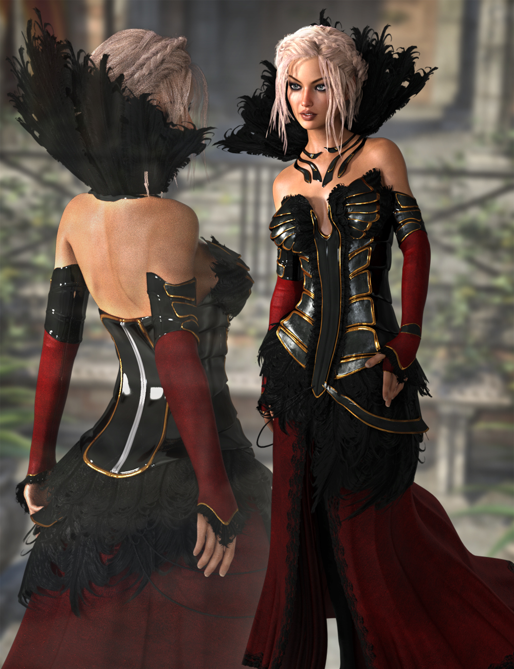 The Corvus Ensemble for Genesis 3 Female(s) and Genesis 8 Female(s) The Corvus Ensemble for Genesis 3 Female(s) and Genesis 8 Female(s) by: ArkiShox-Design, 3D Models by Daz 3D
