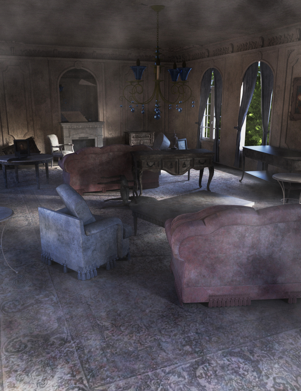 Old Royal Hall Abandoned by: Tesla3dCorp, 3D Models by Daz 3D