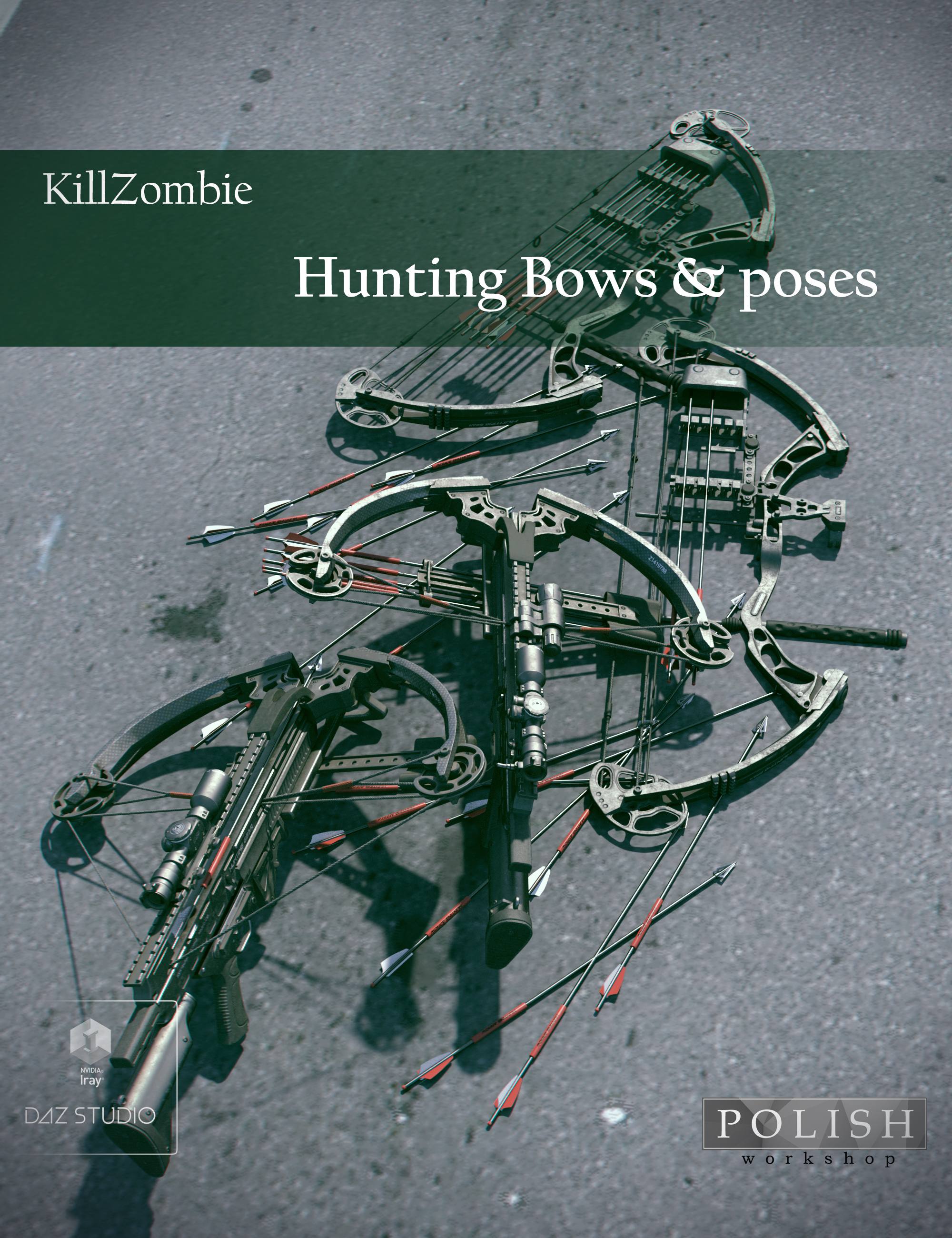 KillZombie HuntingBows by: Polish, 3D Models by Daz 3D