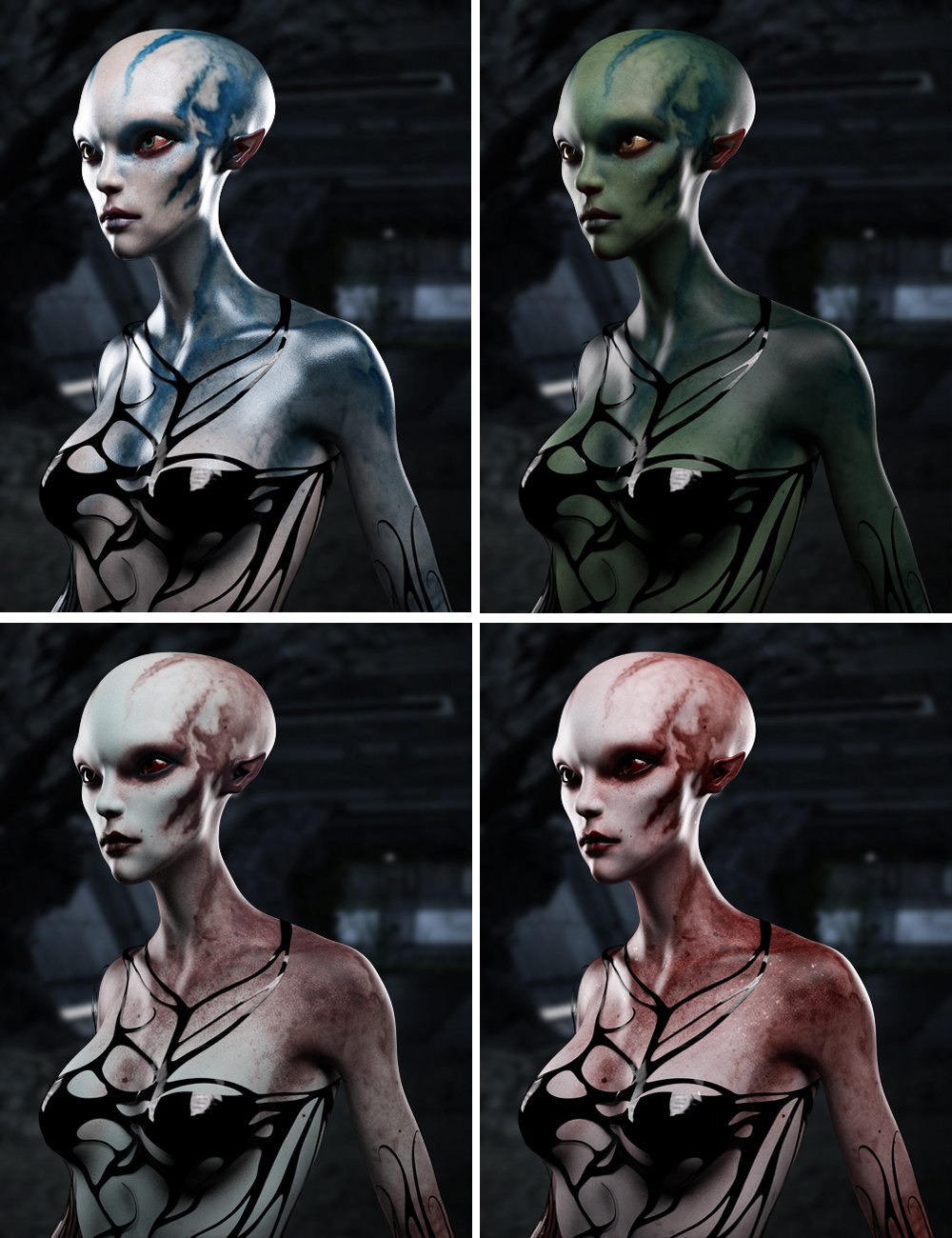 Nenana Alien HD for Genesis 8 Female by: Josh Crockett, 3D Models by Daz 3D
