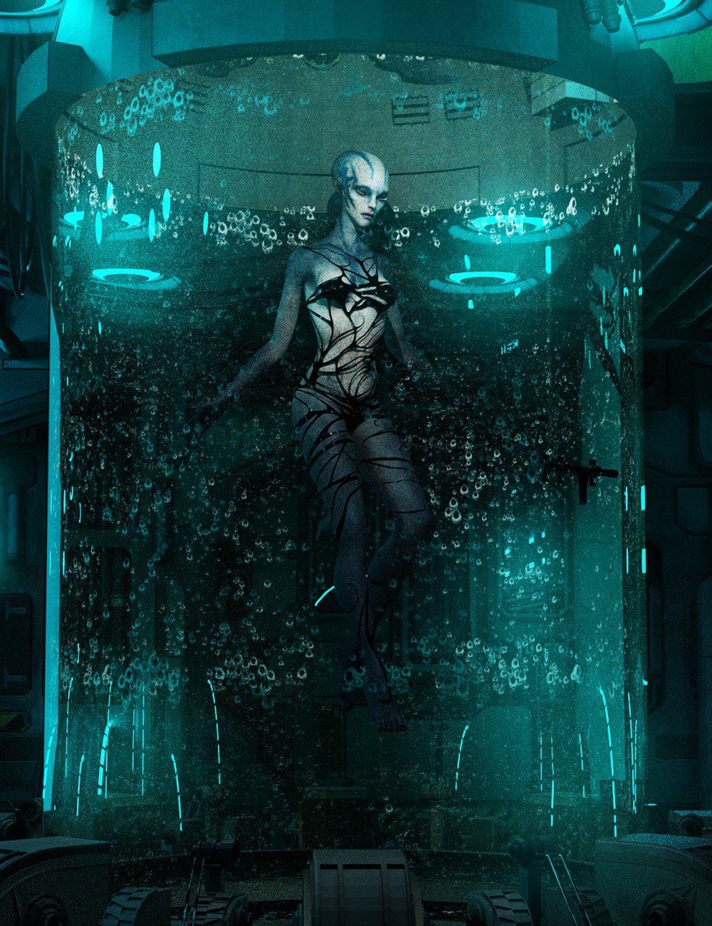 Nenana Alien HD for Genesis 8 Female by: Josh Crockett, 3D Models by Daz 3D