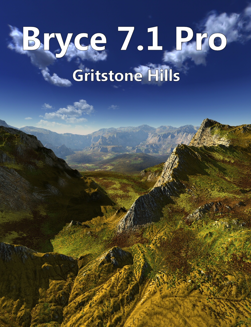 Bryce 7.1 Pro - Gritstone Hills by: David BrinnenHoro, 3D Models by Daz 3D