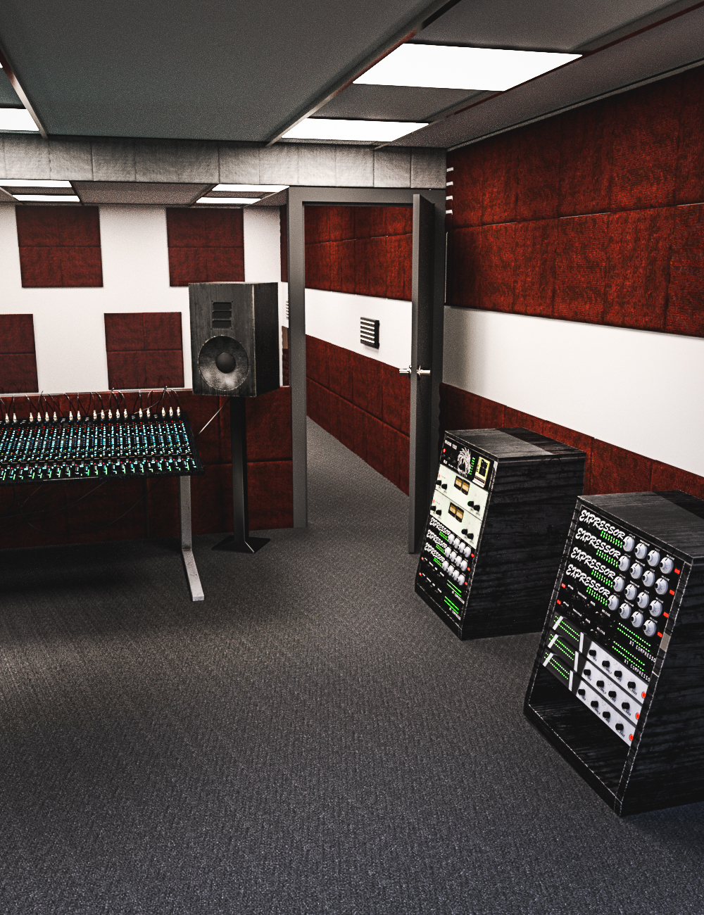 Recording Studio by: Serum, 3D Models by Daz 3D