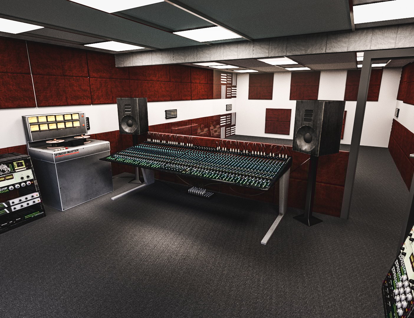 Recording Studio Recording Studio by: Serum, 3D Models by Daz 3D