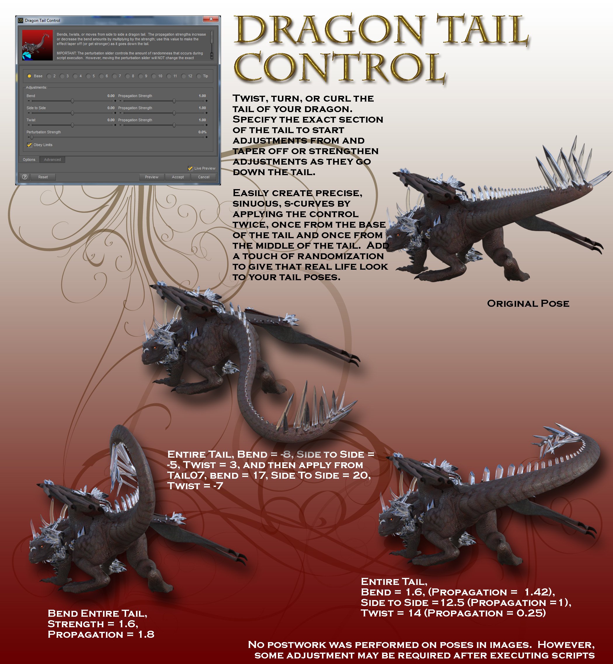 Dragon Master Pose Control for Dragon 3 and Crystal Dragon Dragon Master Pose Control for Dragon 3 and Crystal Dragon by: RiverSoft Art, 3D Models by Daz 3D