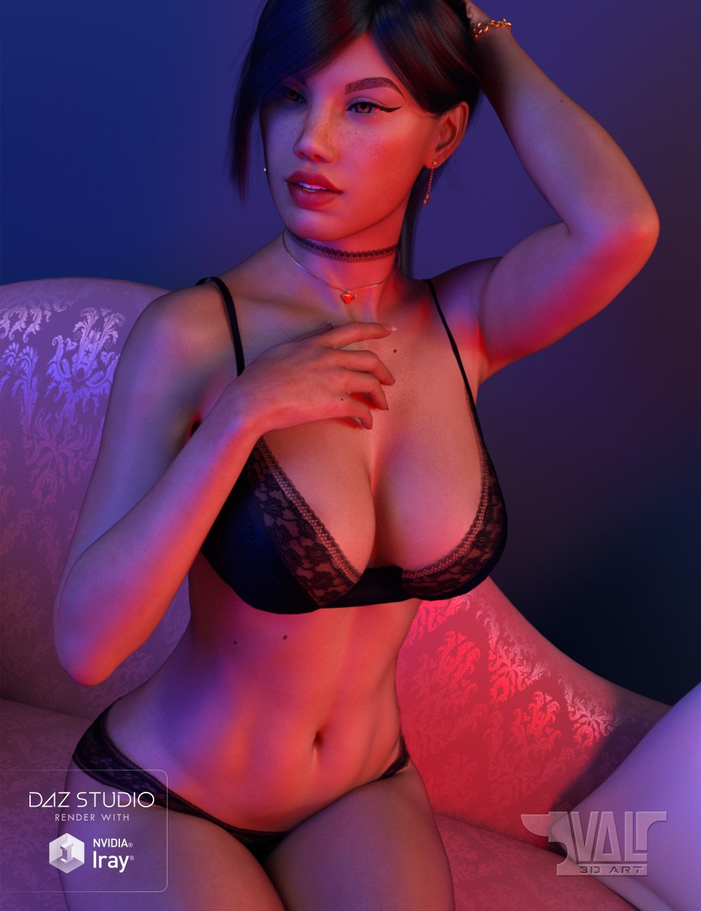 Angels Secrets Lingerie and Poses for Genesis 3 and 8 Female(s) by: Val3dart, 3D Models by Daz 3D