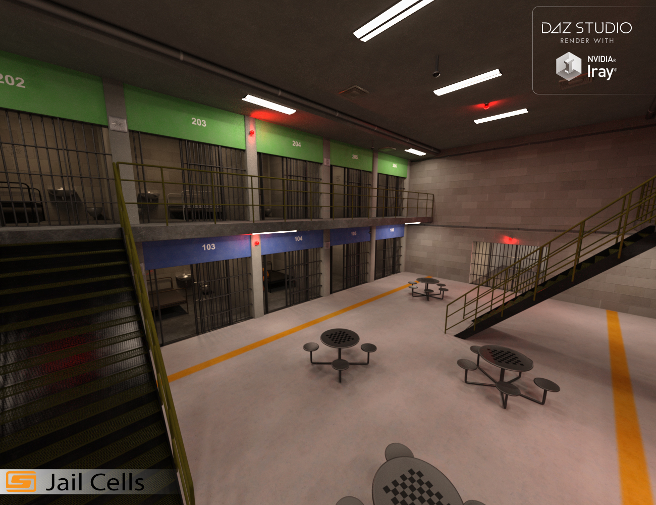 Jail Cell Block | Daz 3D