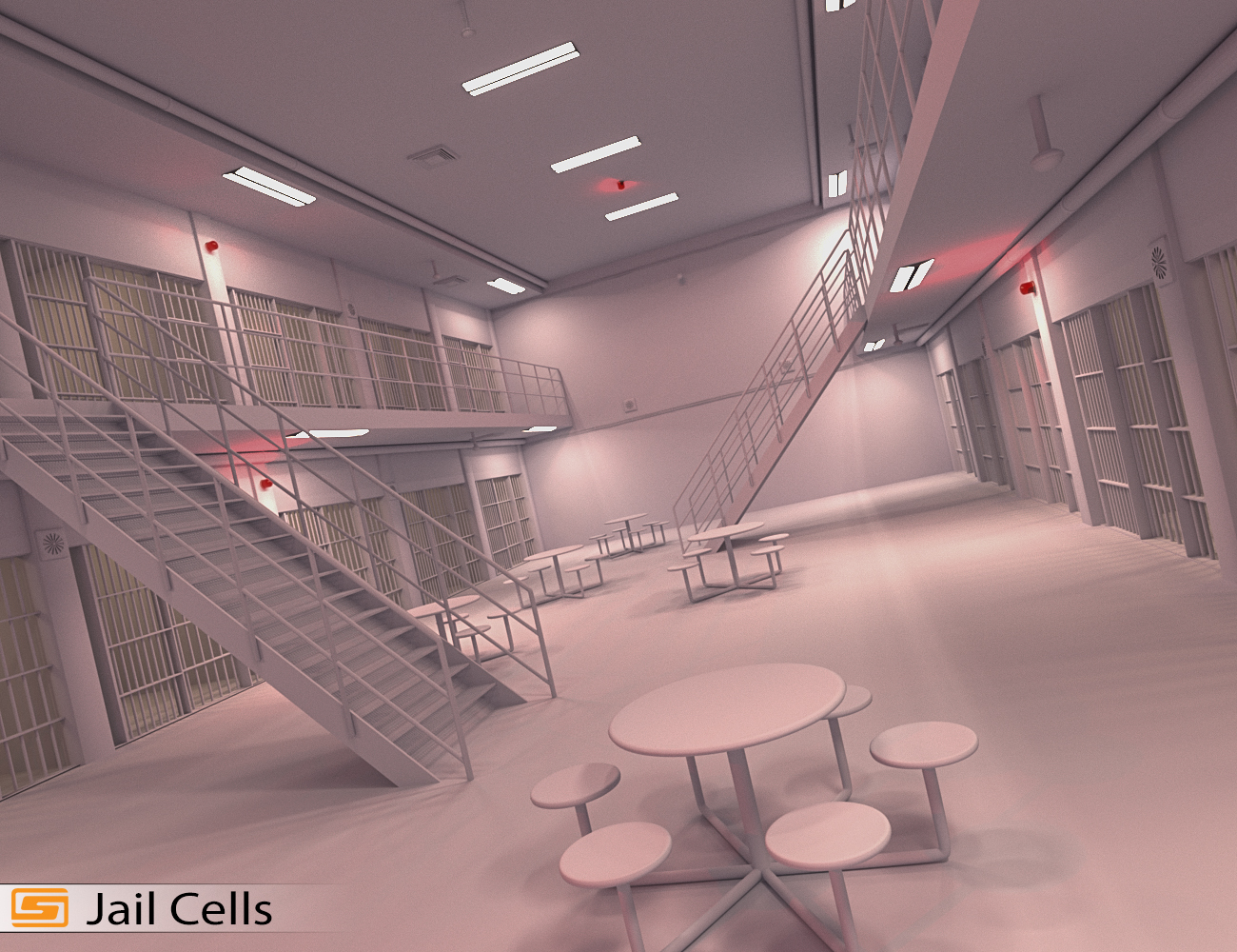 Jail Cell Block by: Sedor, 3D Models by Daz 3D