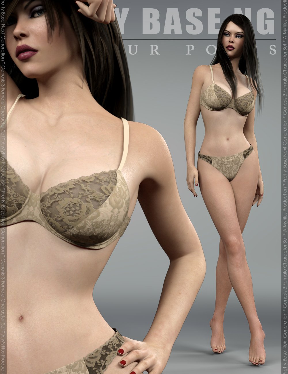 Pretty Base NG Poses for Genesis 3 Female(s) Pretty Base NG Poses for Genesis 3 Female(s) by: Mytilus, 3D Models by Daz 3D