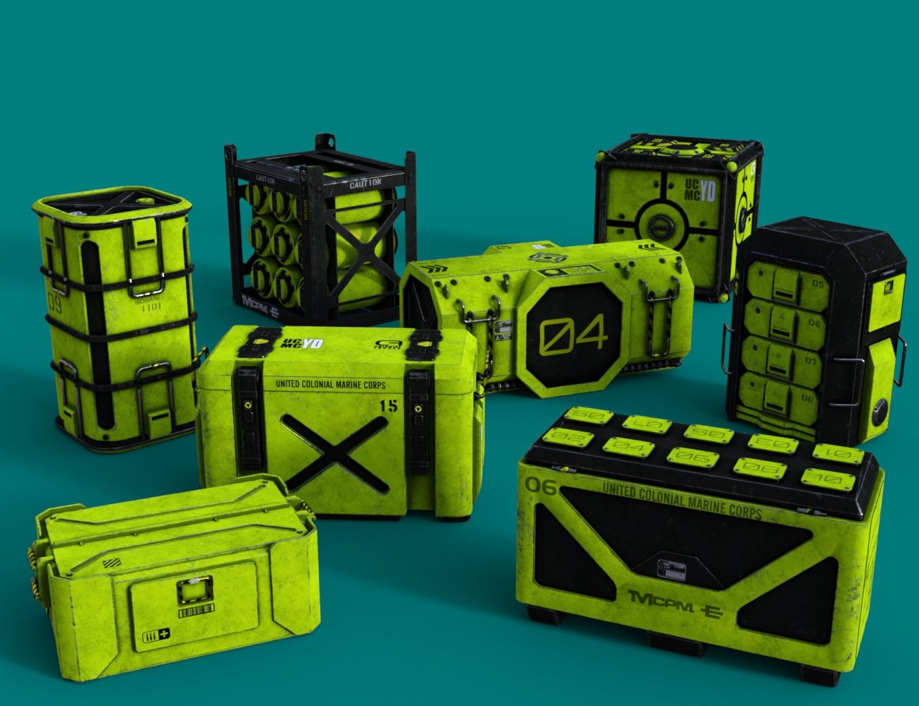 SciFi Crates and Containers Vol 1 SciFi Crates and Containers Vol 1 by: DzFire, 3D Models by Daz 3D