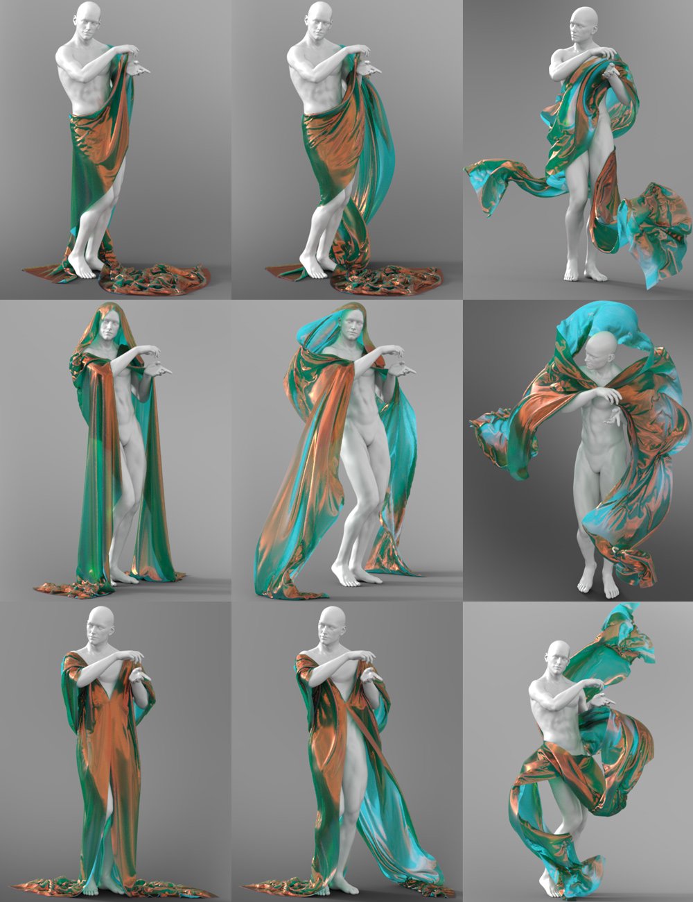 Shiny SheetZ II for Genesis 3 Male(s) by: Jepe, 3D Models by Daz 3D